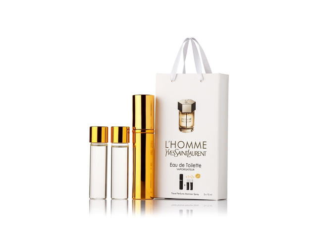Yves Saint Laurent L`Homme edp 3x15ml парфюм мини в подарочной упаковке