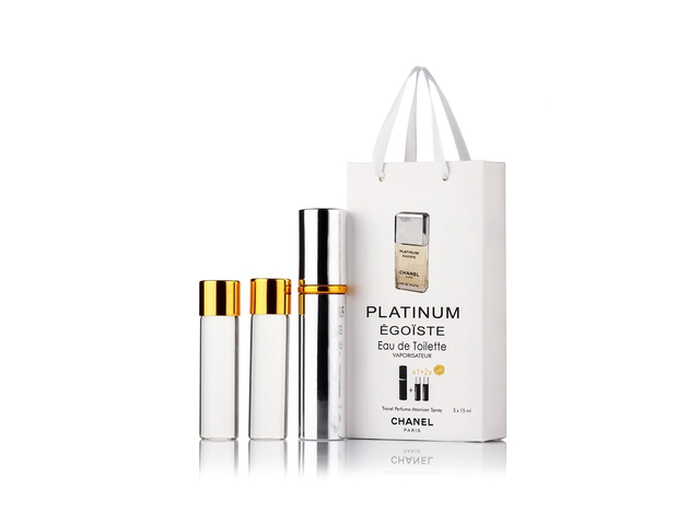Chanel Platinum Egoiste edp 3x15ml парфюм мини в подарочной упаковке